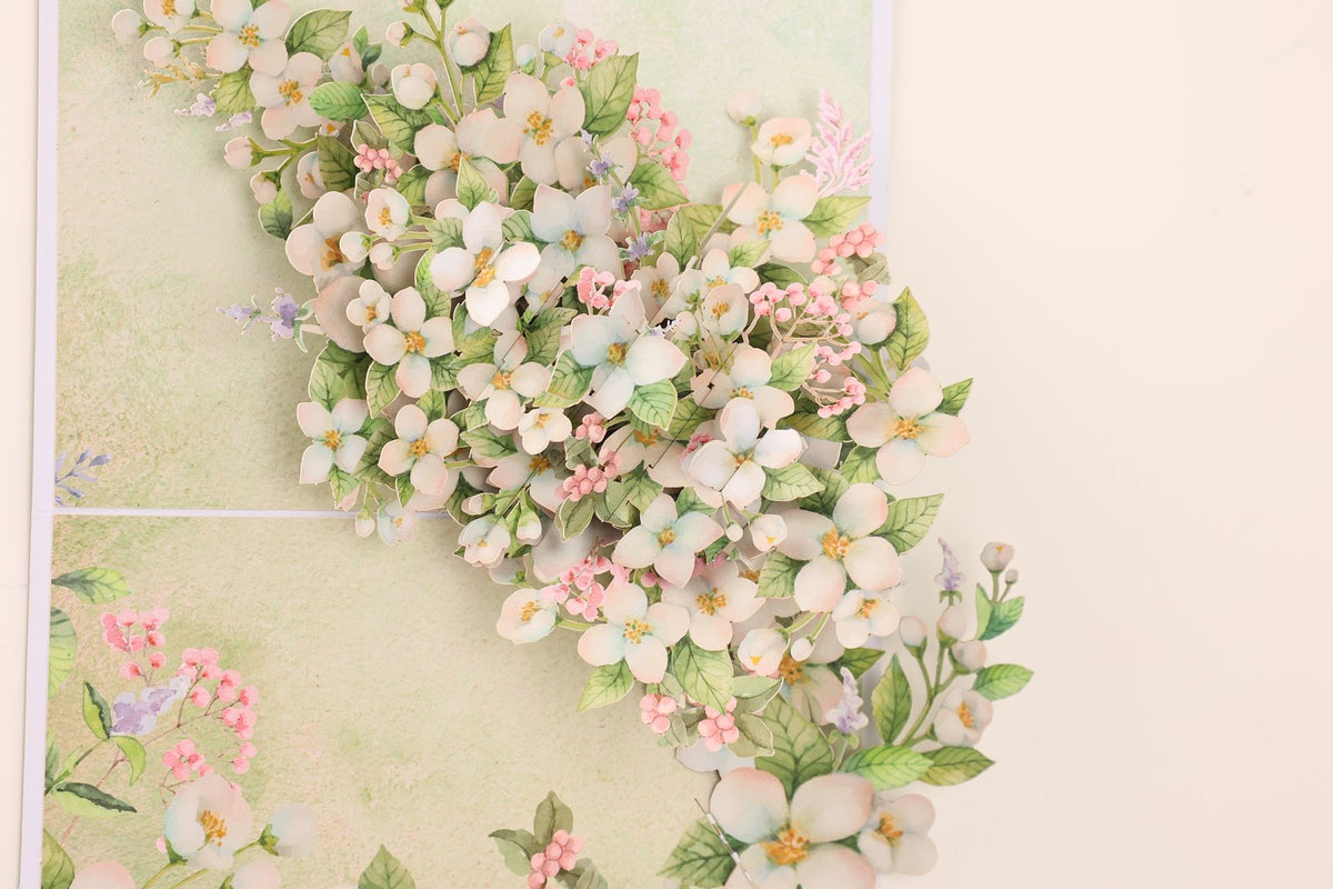 Pear Blossom Tree 3D Pop Up Card