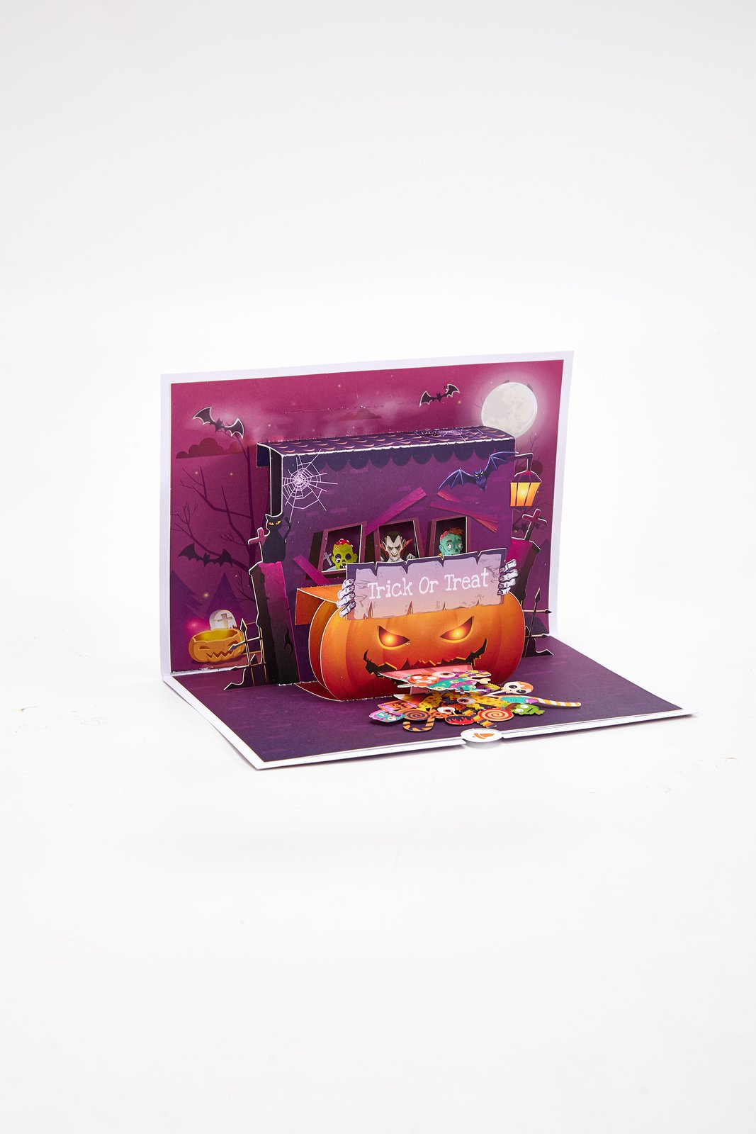 Candy Haunted House Greeting Card