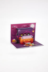 Candy Haunted House Greeting Card