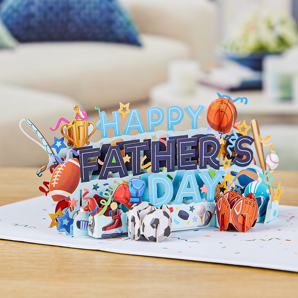 Happy Father's Day Pop-Up Card （Sports）