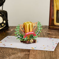Father's Day Trophy 3D Pop Up Card