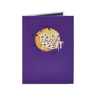 Halloween Cat & Bat Cart Pop Up Card