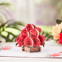 Rose Basket Greeting Card