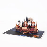 Magic Castle Moonlit Night Greeting Card