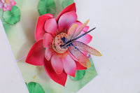 Lotus Dragonfly 3D Pop Up Card