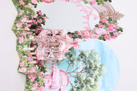 Pink Garden Carousel Greeting Card