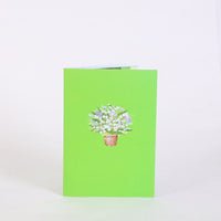 Hydrangea Bouquet Flip Pop Up Card