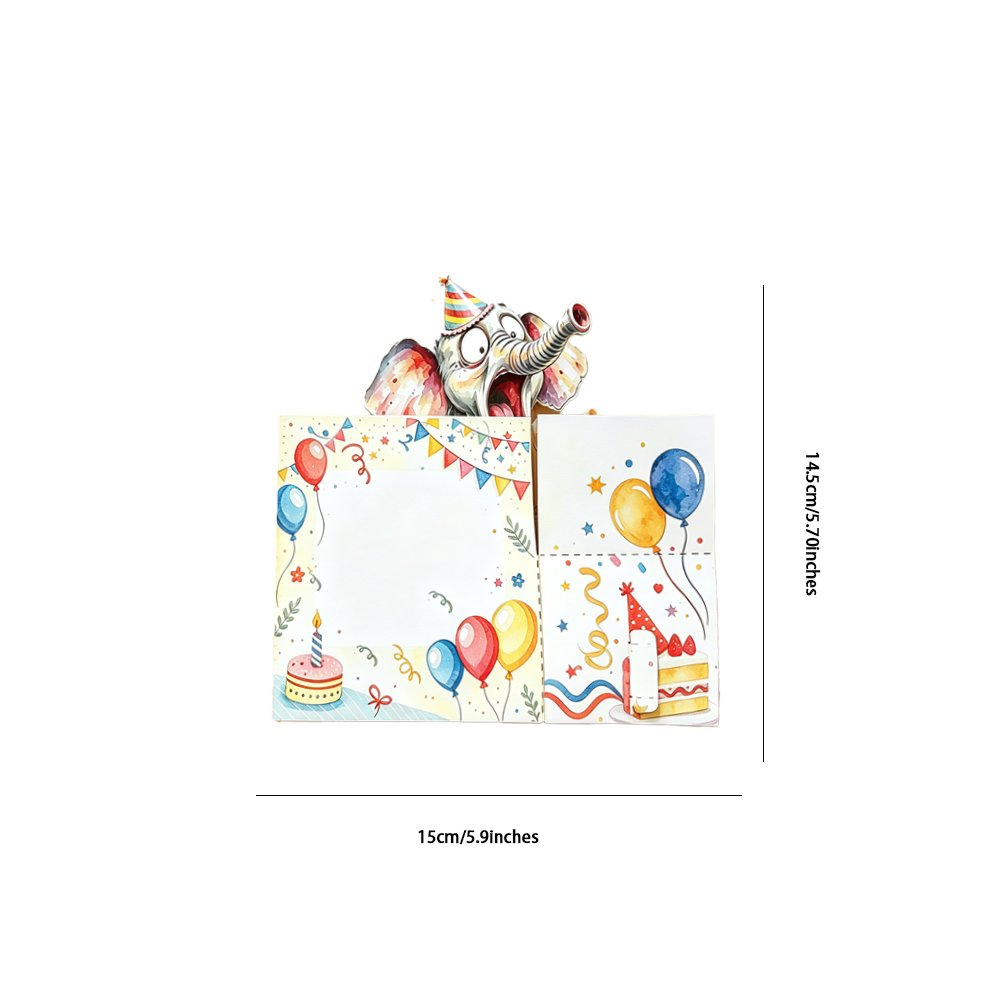 Elephant Birthday Box Card