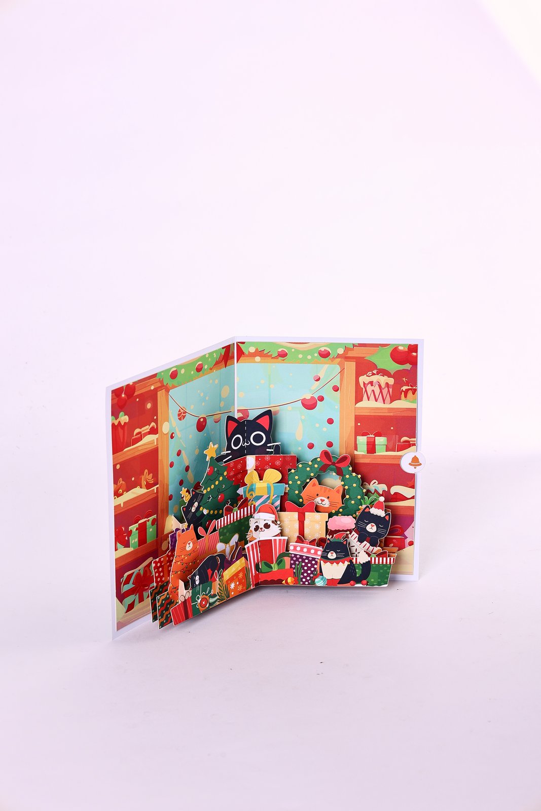 Cat Christmas Party Greeting Card