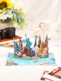 World Architecture 3D Pop Up Card