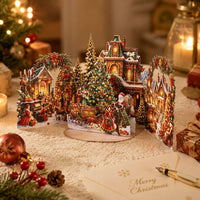 Christmas Scene Double Door 3D Pop Up Card