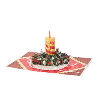 Christmas Candle 3D Pop Up Card
