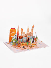 Dubai City Scenery 3D Pop Up Card
