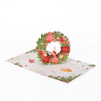 Double Wreath Christmas 3D Pop Up Card