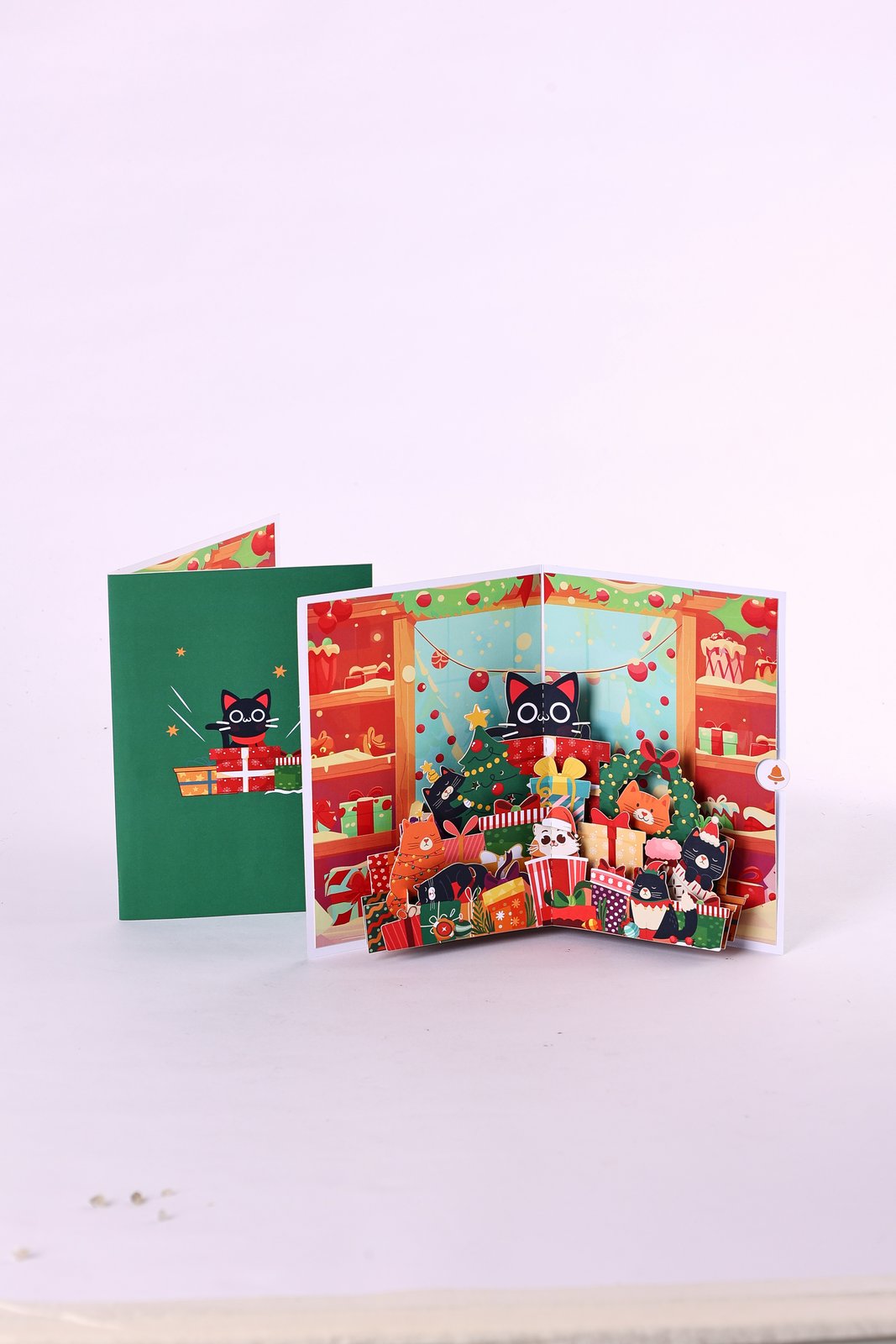 Cat Christmas Party Greeting Card
