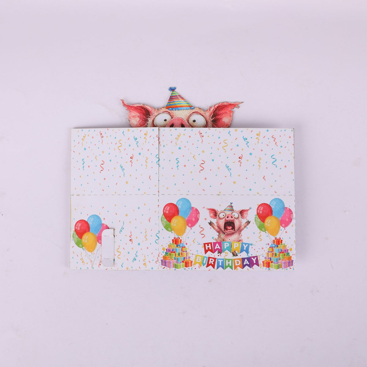 Pig Birthday Box Card