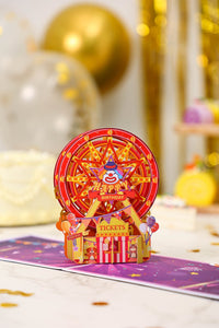 Circus Ferris Wheel 3D Pop Up Card