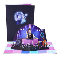 Hip Hop DJ Personalized 3D Pop Up Card