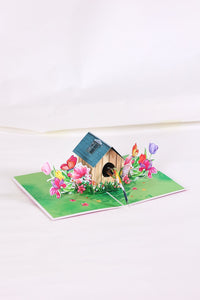 Hummingbird House Greeting Card