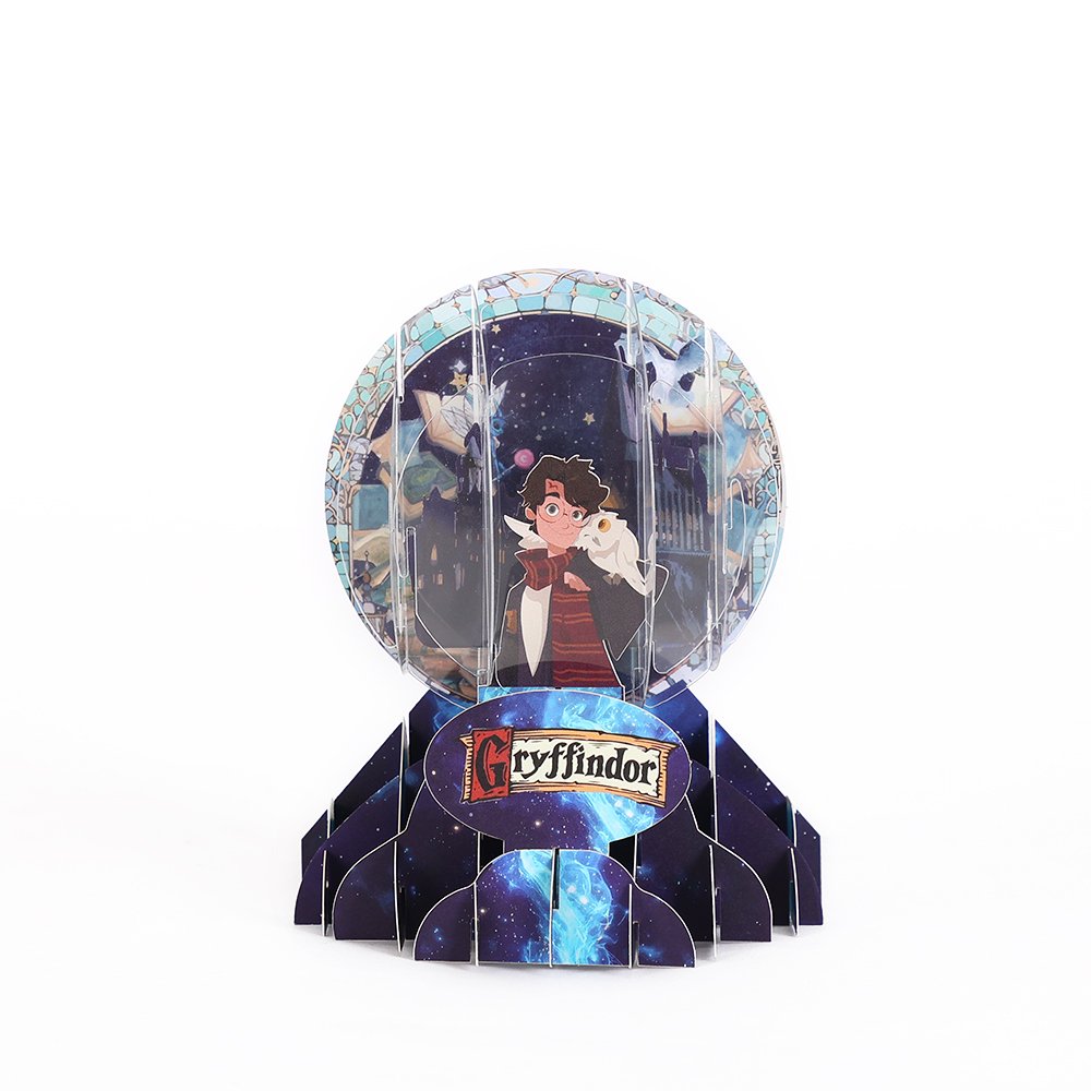 Magic Crystal Ball Castle Greeting Card