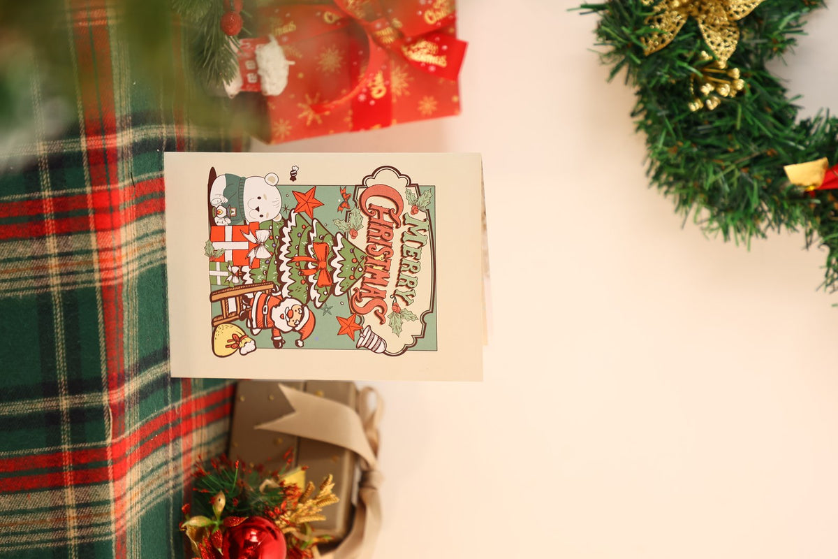 Christmas Polar Bear 3D Pop Up Card