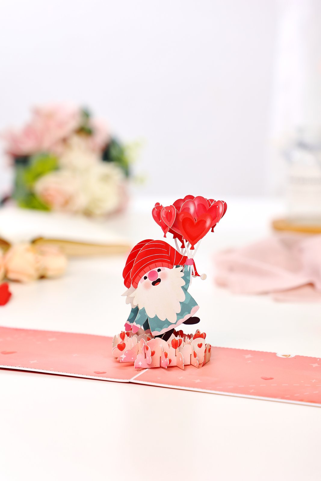 Heart Gnome 3D Pop Up Card
