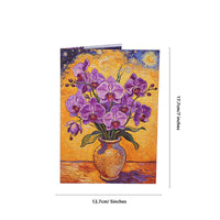 Orchid Flower Vase 3D Pop Up Card