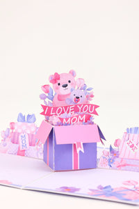 Mother's Day Bear 3D Pop Up Card