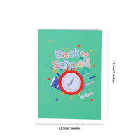 Back To School Clock Greeting Card