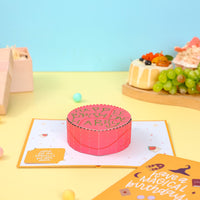 Magic Birthday Cake 3D Pop Up Card