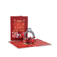 Valentine's Day Diamond Ring Gift Pop Up Card