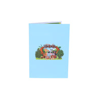 Animals Garden 3D Pop Up Card