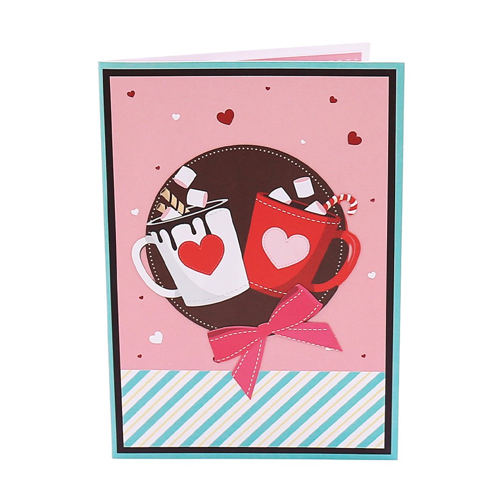 Hot Cocoa Heart Greeting Card
