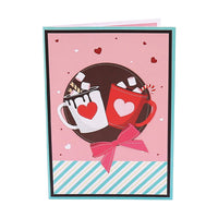 Hot Cocoa Heart Greeting Card