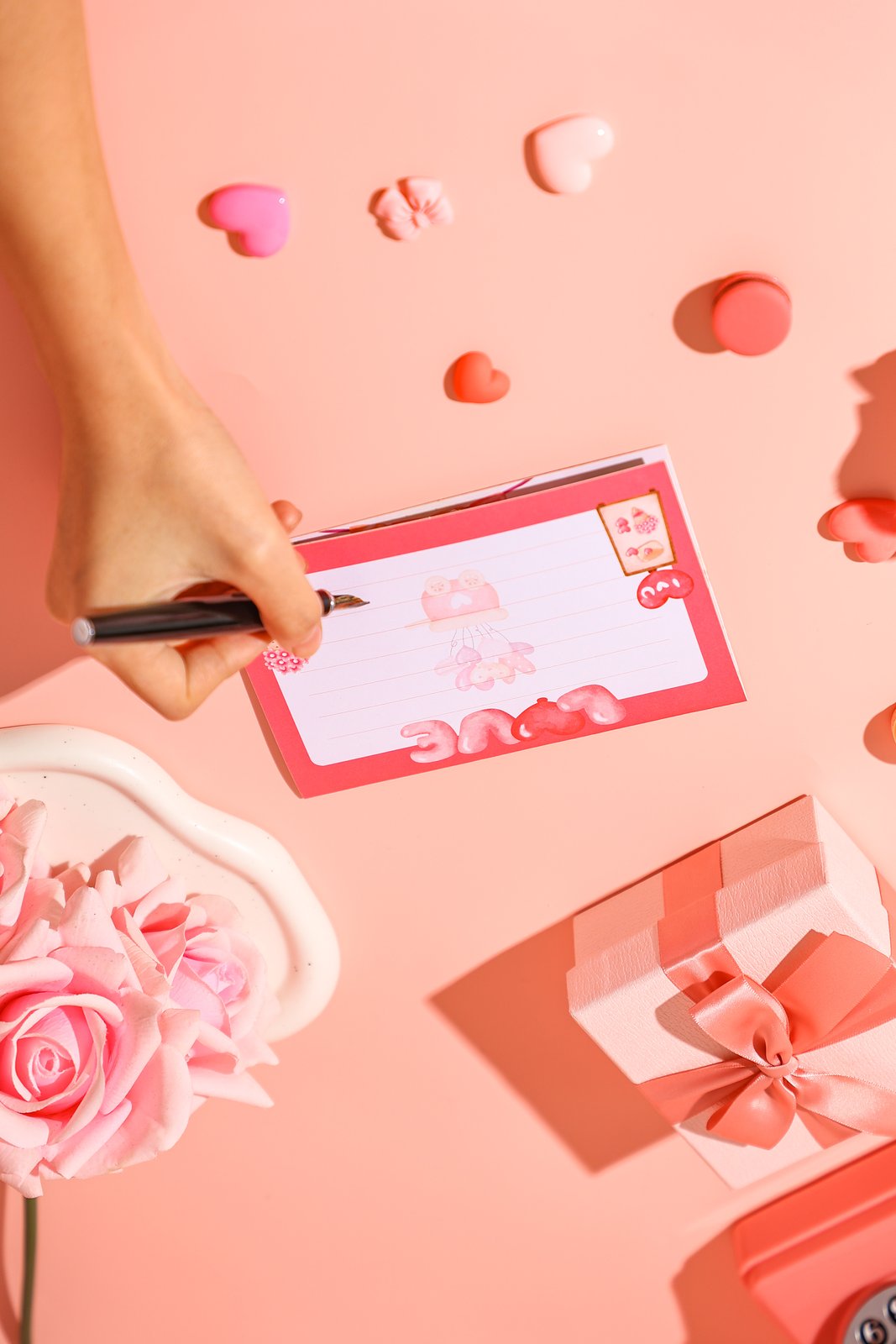 Valentine's Day Flower Cart 90° 3D Pop Up Card