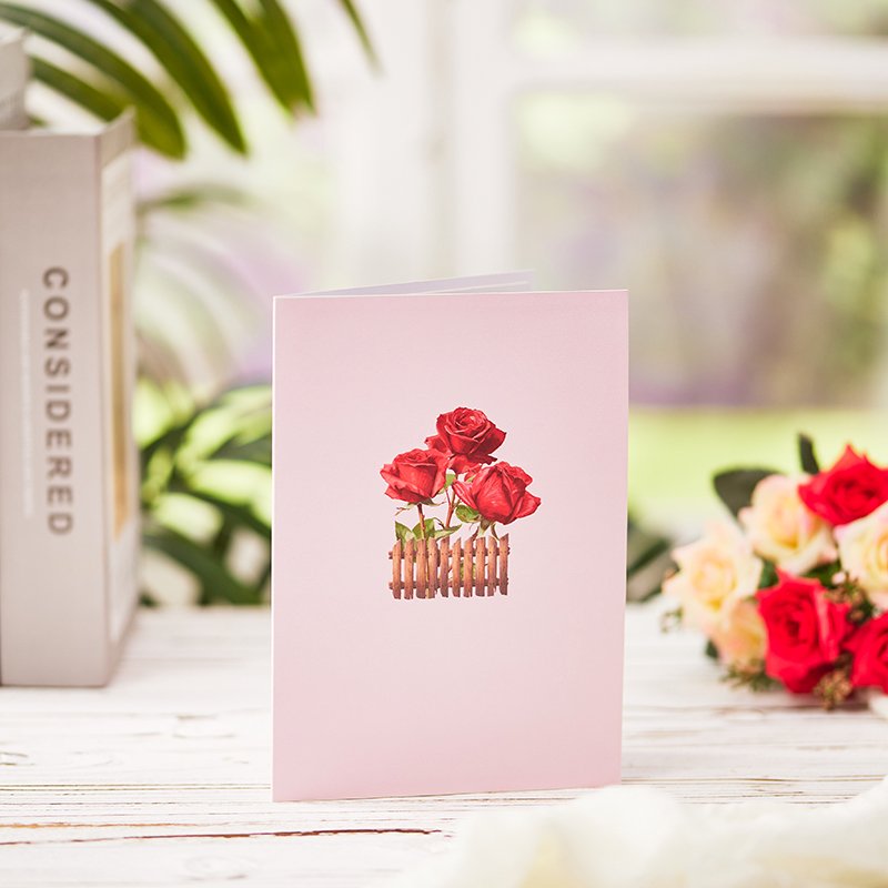 Rose Basket Greeting Card