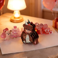 Teddy Bear Birthday 3D Pop Up Card