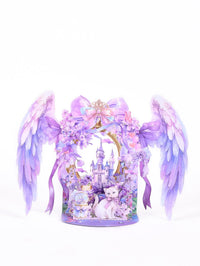 Purple Angel Wings 3D Pop Up Card