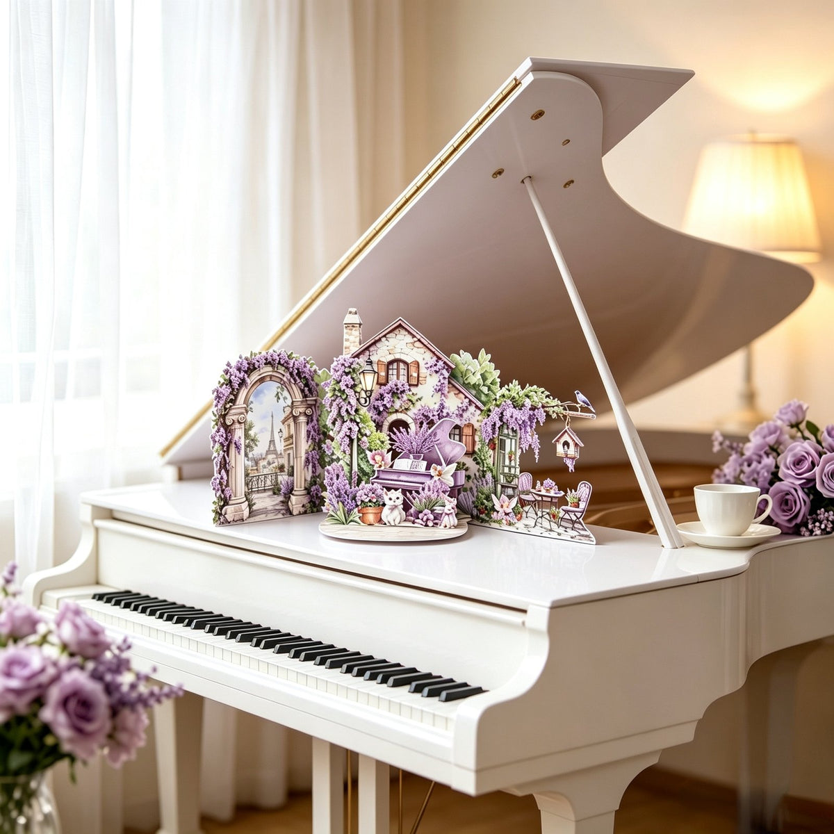 Wisteria Garden Double Door Card