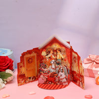 Vintage Valentine's Day Double Door Pop Up Card