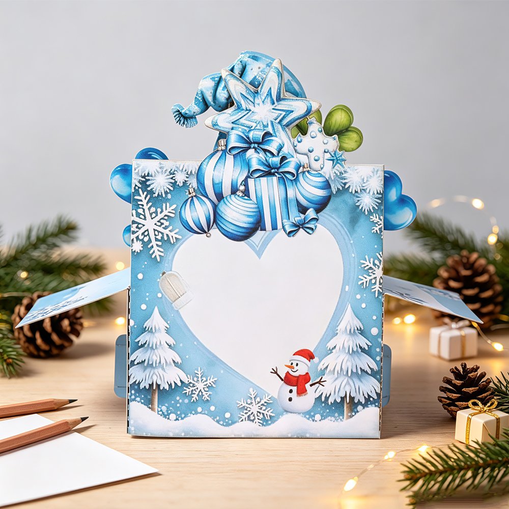 Blue Gnome Box Card
