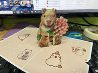Capybara Greeting Card