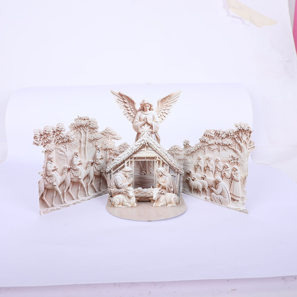 Relief Nativity Greeting Card