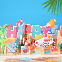 Summer Happy Slim Card