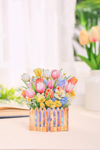 Heart Tulip Greeting Card