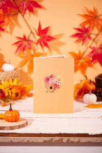 Autumn Flower Basket Greeting Card
