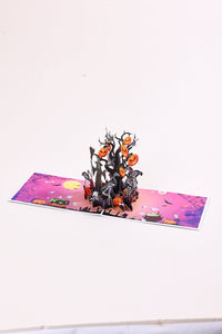 Witch Halloween Greeting Card