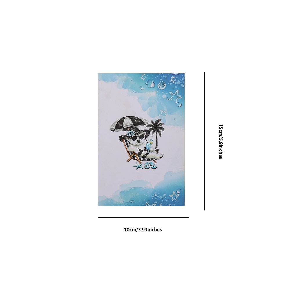 Beach Polar Bear 3D Pop Up Card