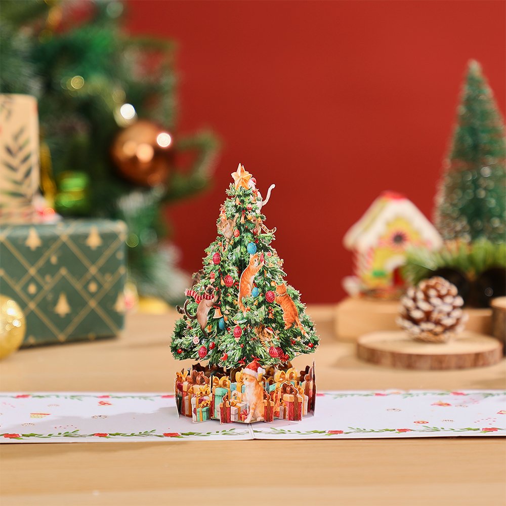 Candy Christmas Tree 3D Pop Up Card