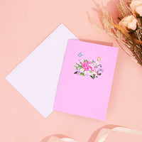 Flowering Shrubs 3D Pop Up Card